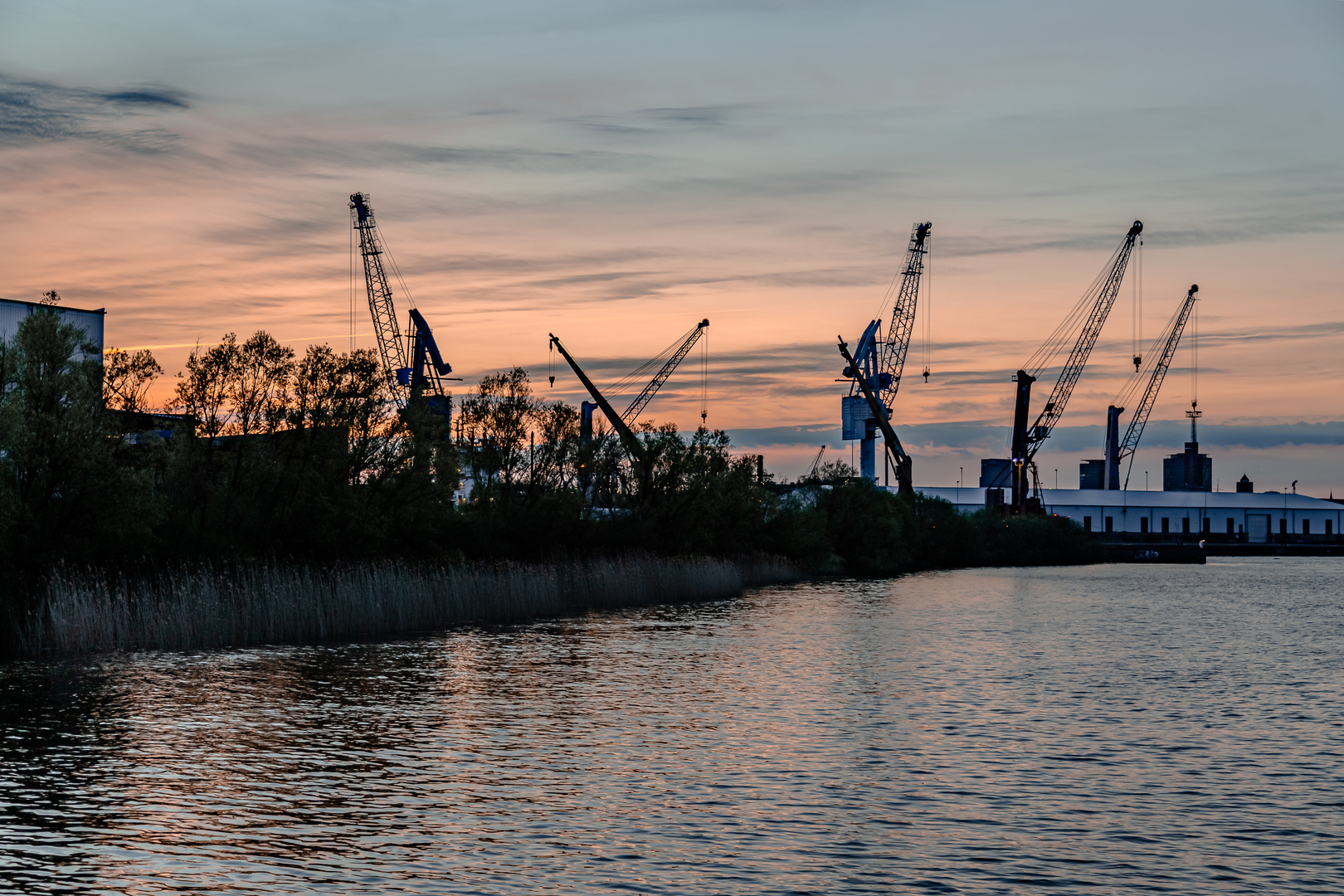 Industriehafen von Hamburg