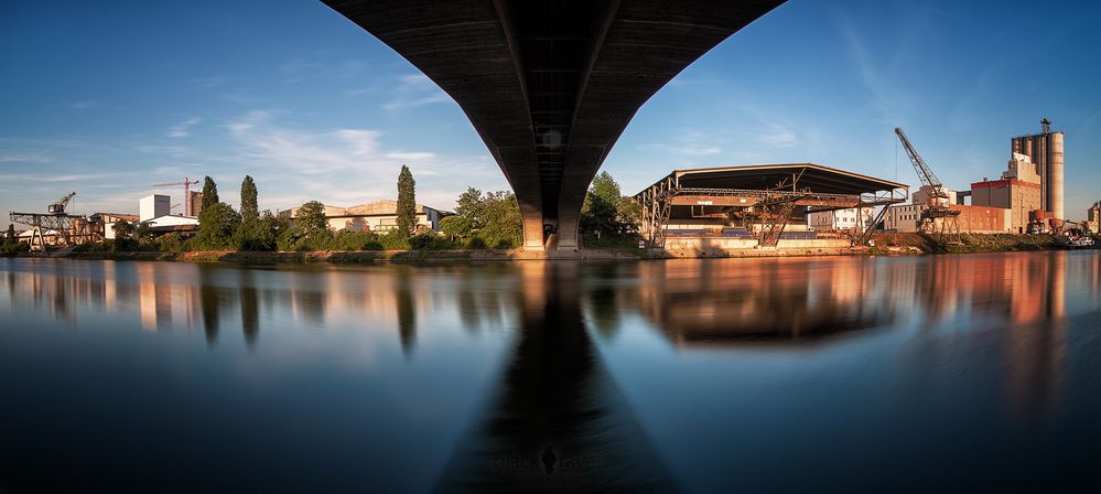 Industrielle Idylle am Neckar