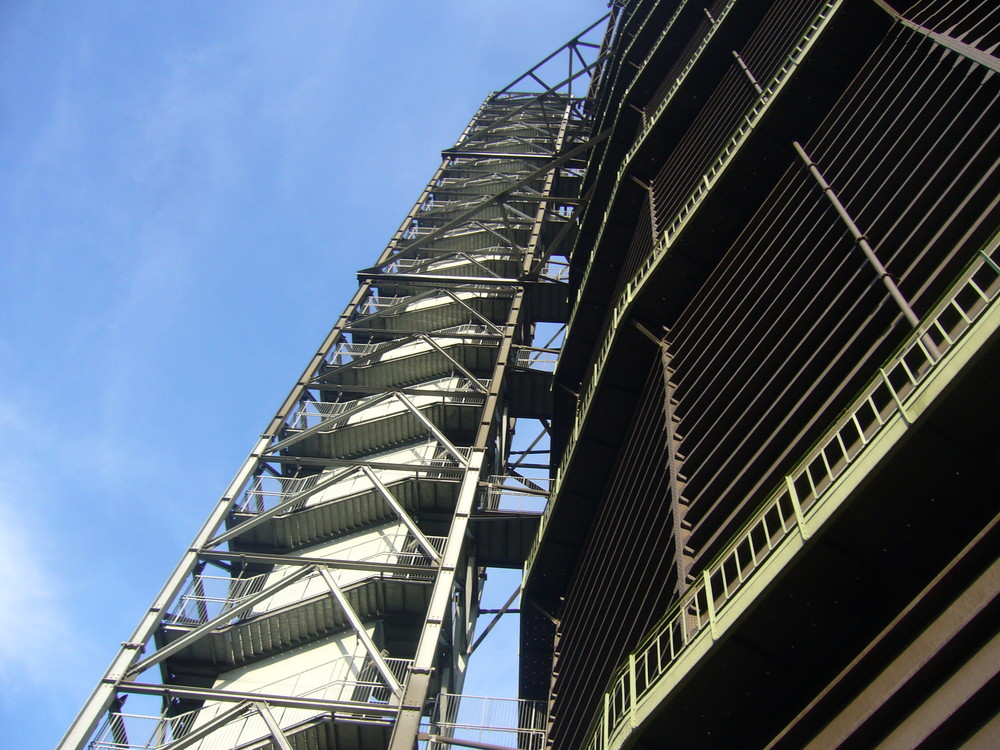 Industrietreppe am Gasometer Oberhausen.