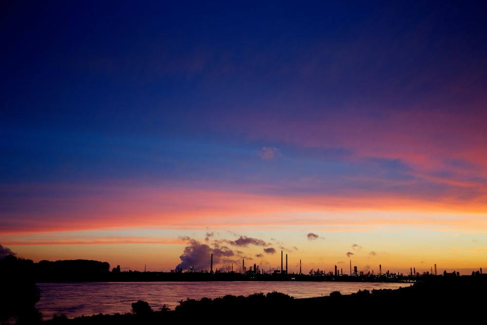 Industry at dawn