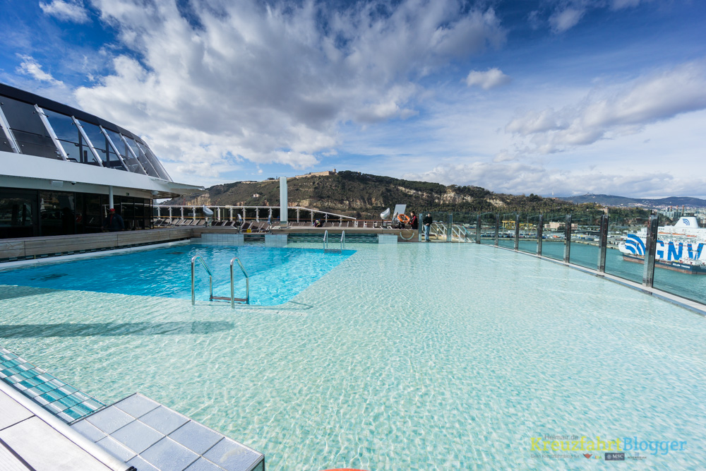 Infinity Pool auf der MSC Preziosa