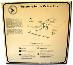 Info screen "Ochre Pits", 1