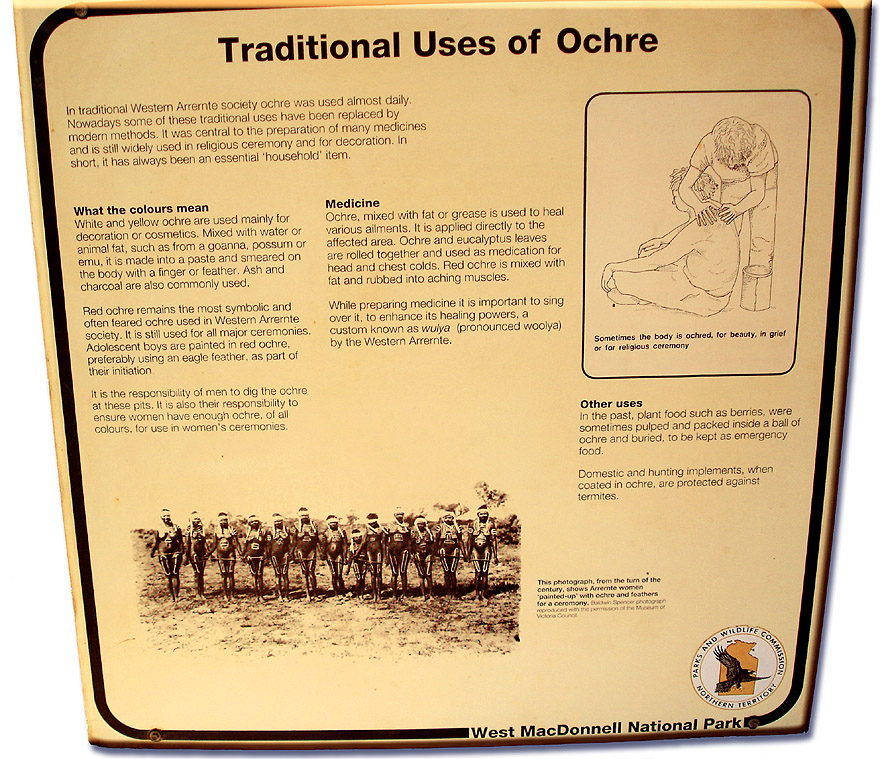 Info screen "Ochre Pits", 3