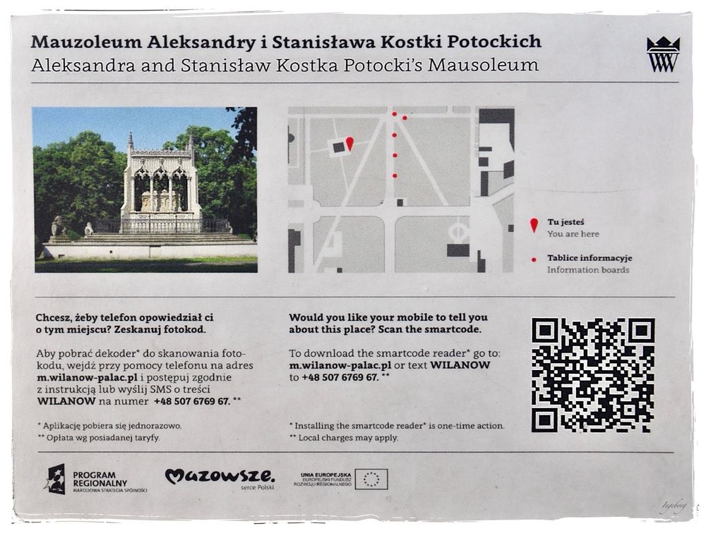 Info zum europäischen Kulturdenkmal in Warschau