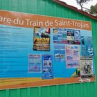 informations au niveau de la gare du train touristique   de St-Trojan sur l'Ile d'Oléron (Ch.Mmes)