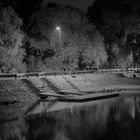 Ingelheimer Hafen bei Nacht