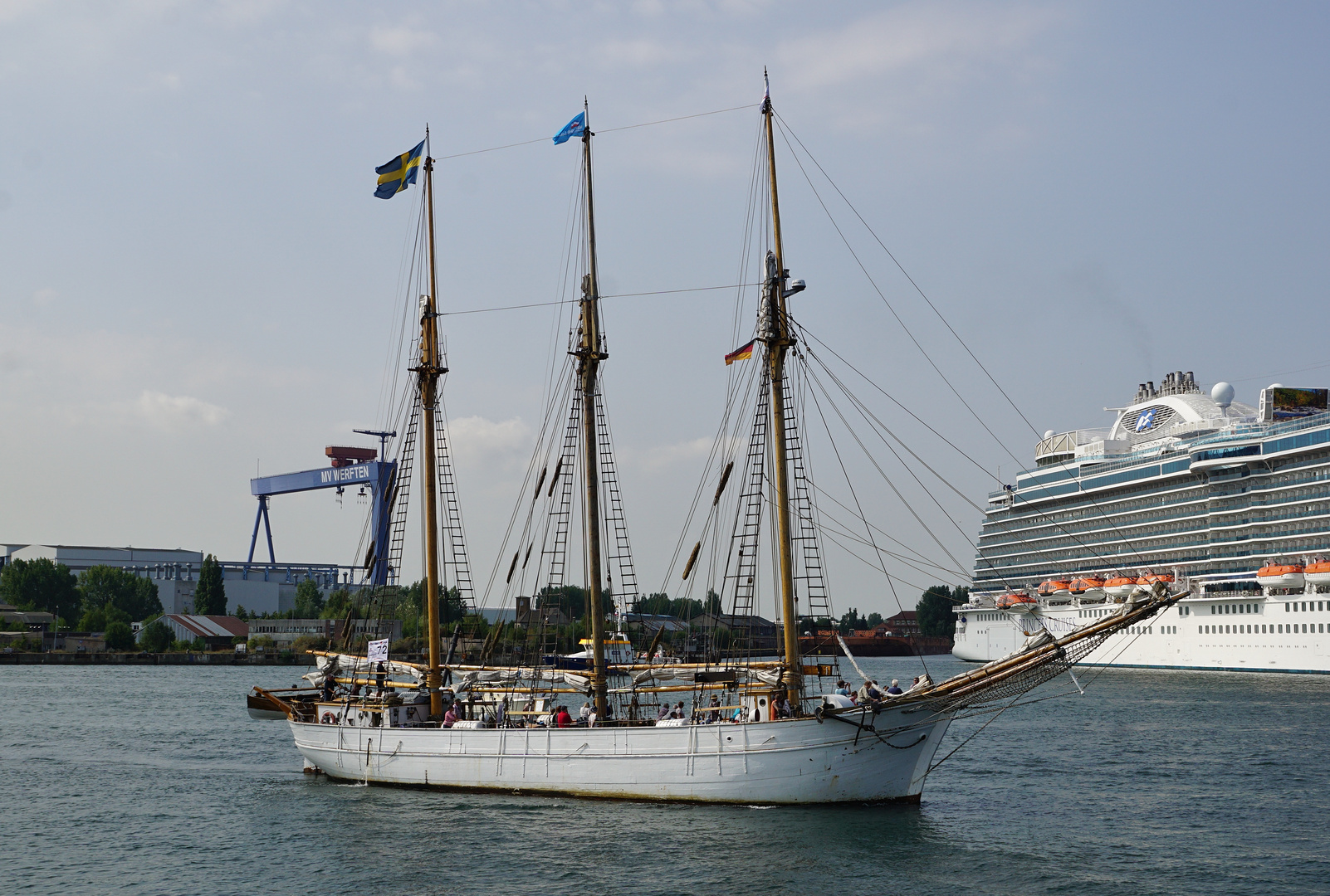 Ingo bei der Hanse Sail 2018