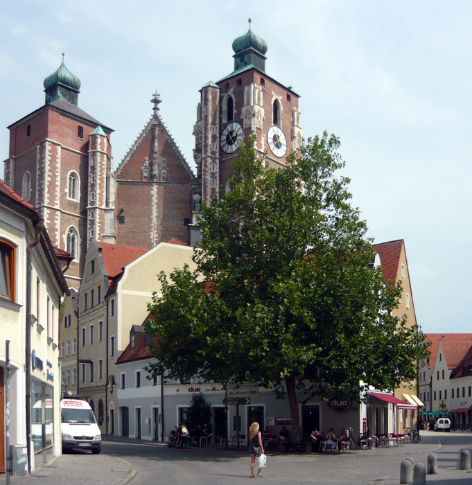Ingolstadt: Straßenecke und Münster
