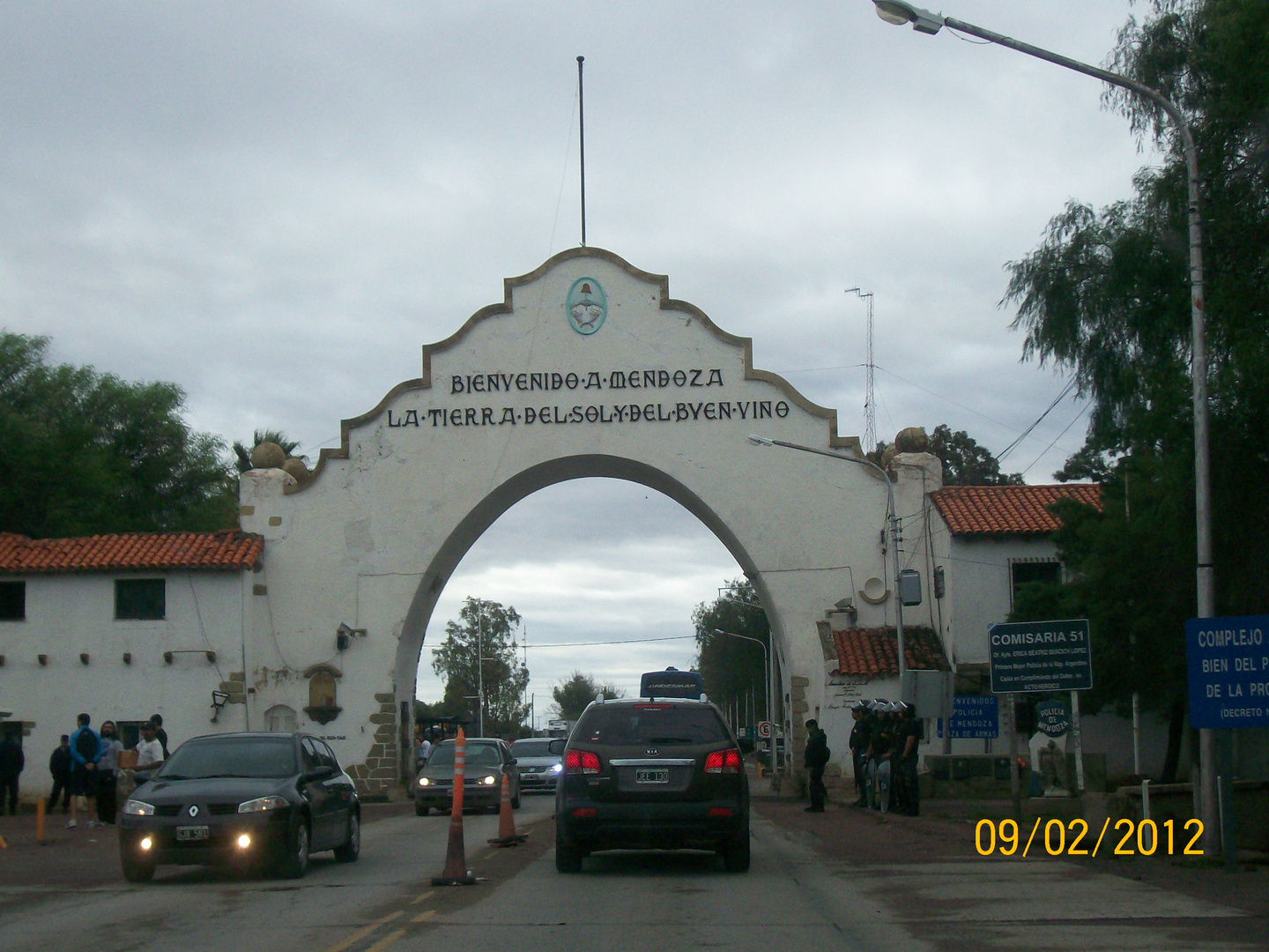 Ingresando a Pcia de Mendoza - Argentina