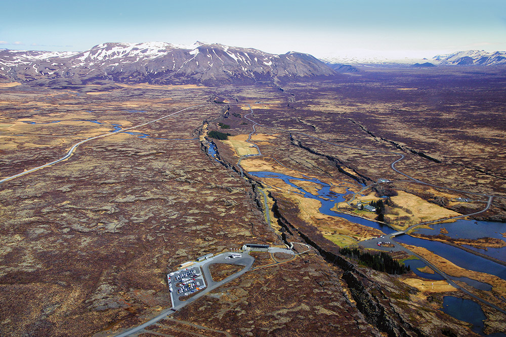 Þingvellir Luftaufnahme