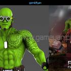 INIFAP warrior character 3d modeling