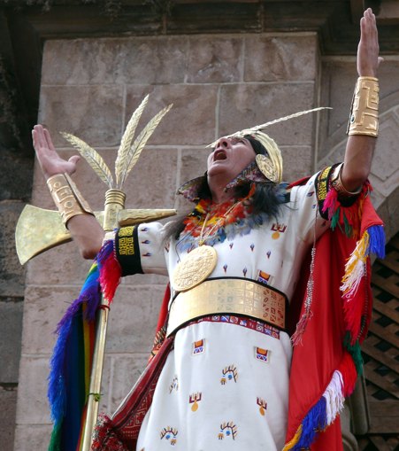 Inka - König ( Inti Raymi 2007 Peru Cusco )