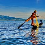 Inle Lake Leg Rower Fisherman