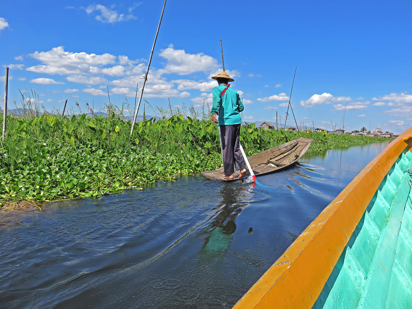 Inle lake, orti galleggianti,Myanmar