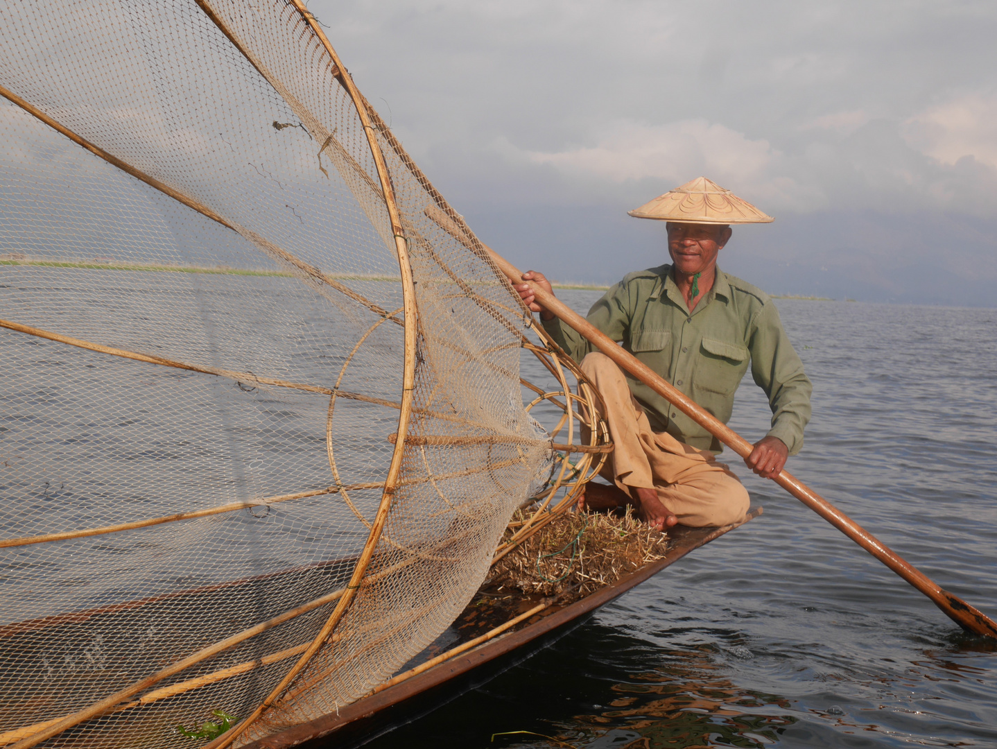 Inle-See-Der Fischer