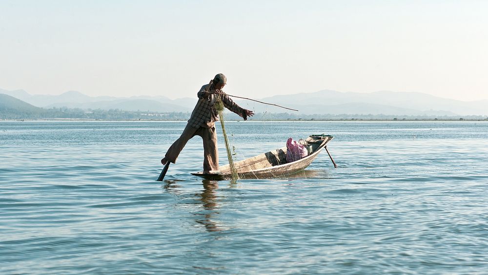 Inlesee Einbeinfischer