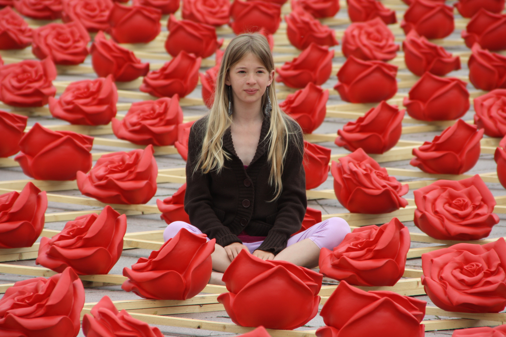Inmitten von 1000 Rosen für die Stadt Zweibrücken