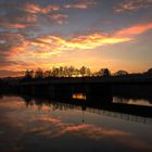 Innbrücke bei Sonnenaufgang