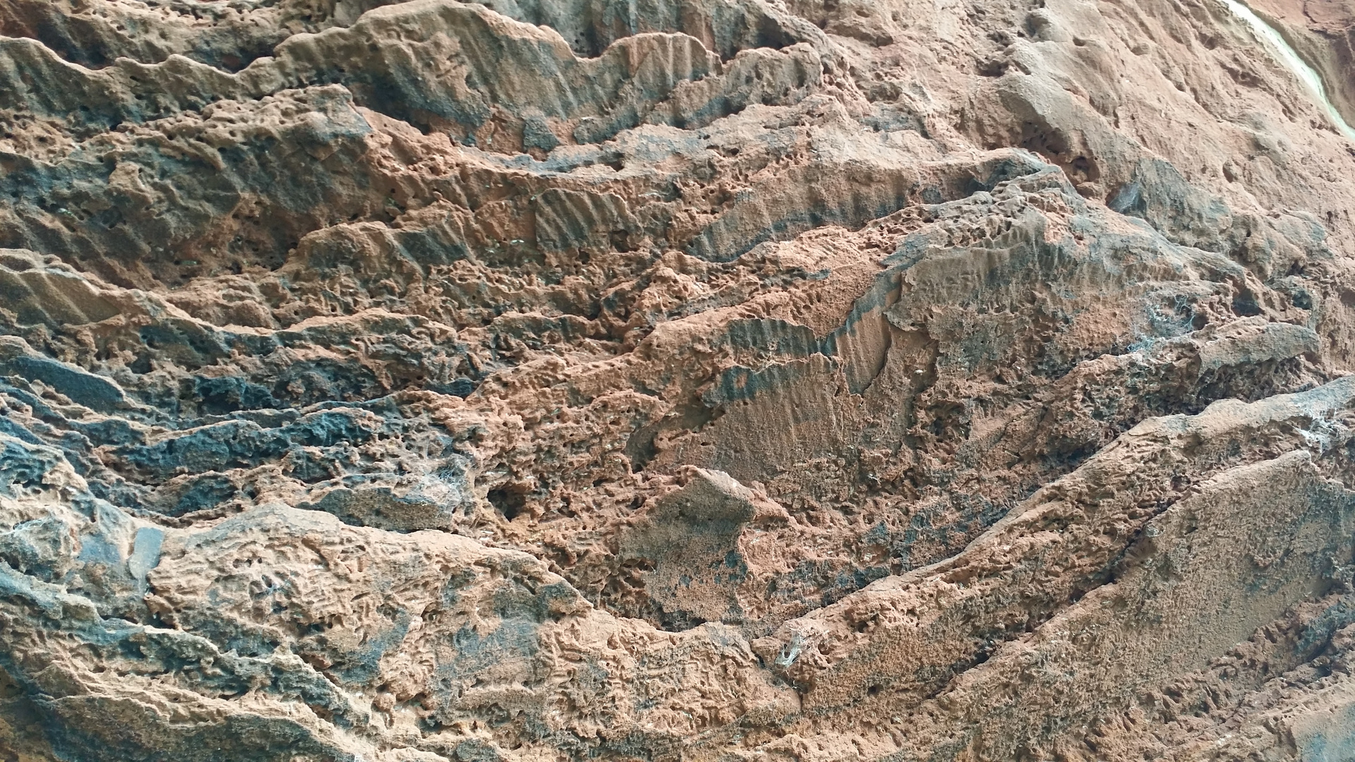 Innen Leben eines Sandstein Felsens in Tawern II