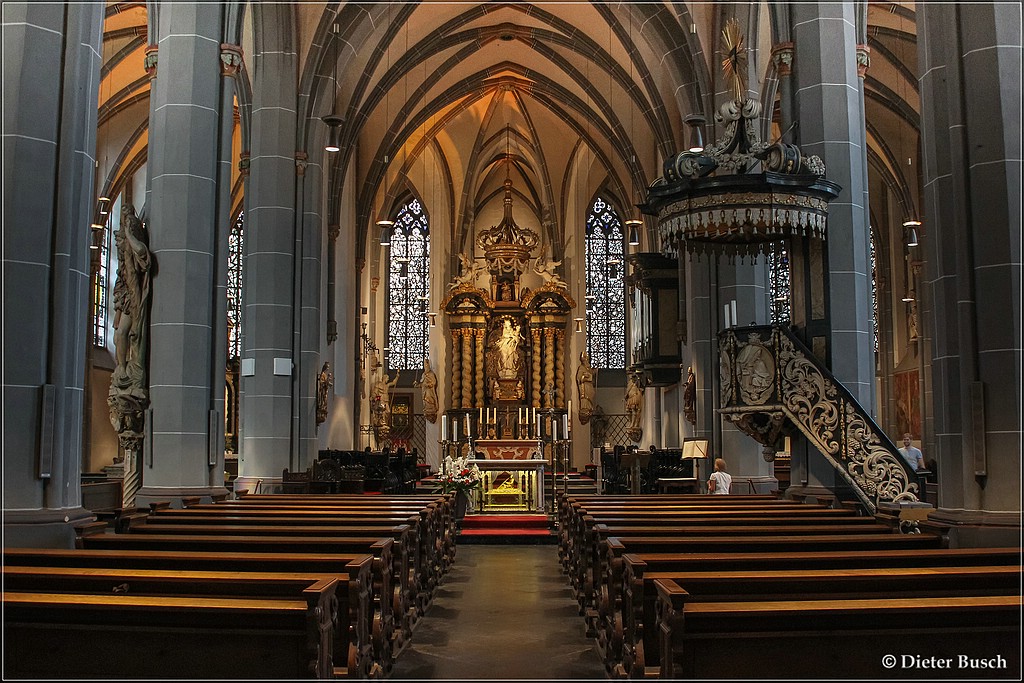 Innenansicht Basilika St. Lambertus, Düsseldorf