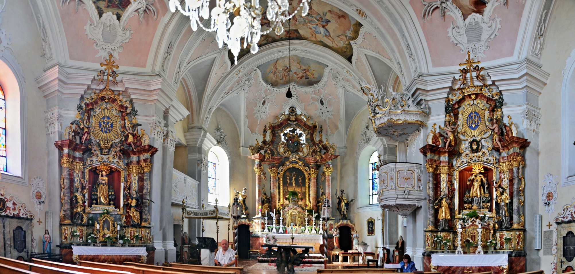 Innenansicht der Goinger Kirche