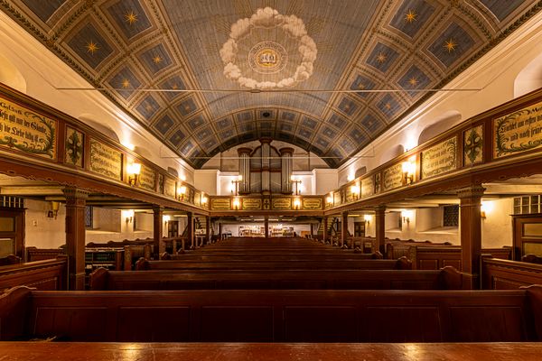 Innenansicht der Kirche in Groß Rosenburg...