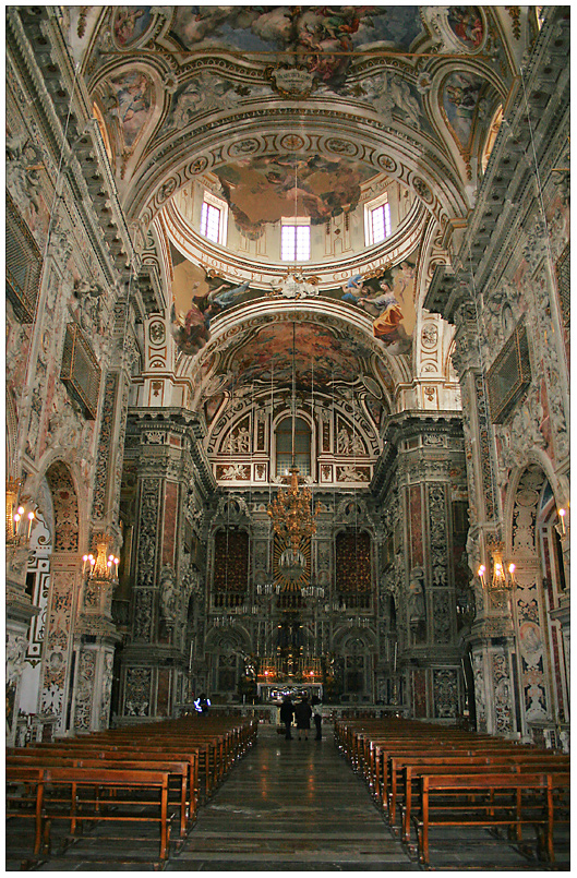 Innenansicht der Kirche Santa Catarina in Palermo