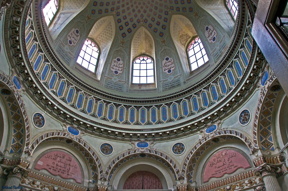 Innenansicht der Moschee in Schwetzingen.