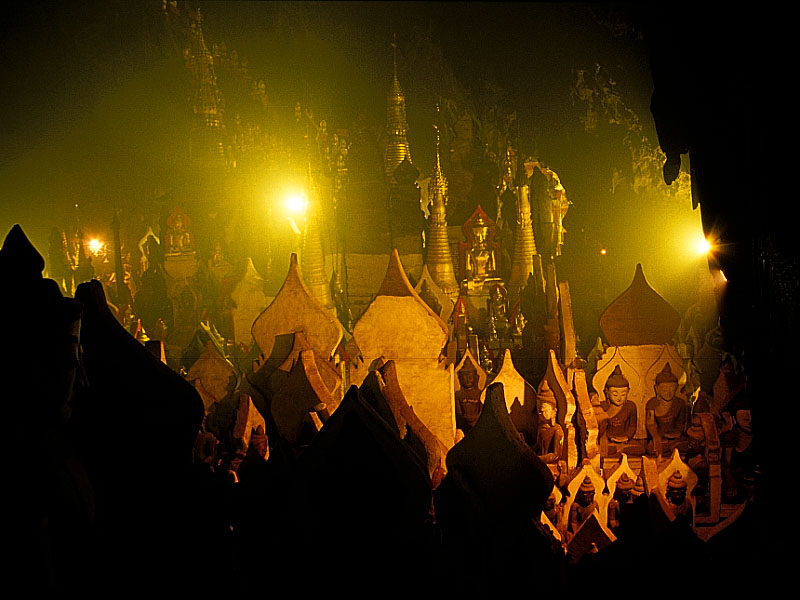 Innenansicht der Pindaya-Höhle