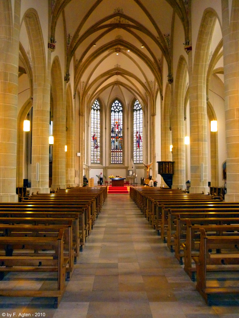 Innenansicht der St.-Georg-Kirche in Bocholt