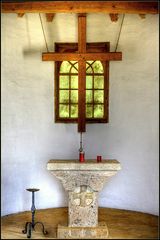 Innenansicht der Taufkapelle in Eberschwang/OÖ