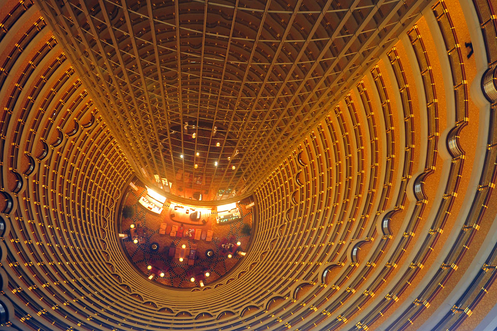 Innenansicht des Jin Mao Tower in Shanghai