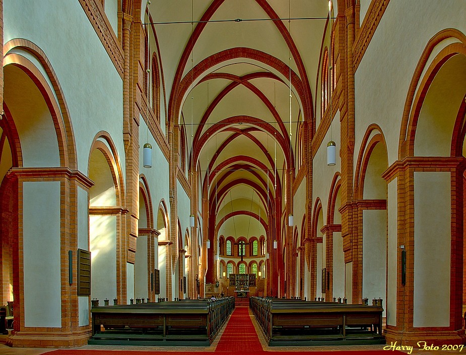 Innenansicht des Kloster Lehnin im Land Brandenburg.