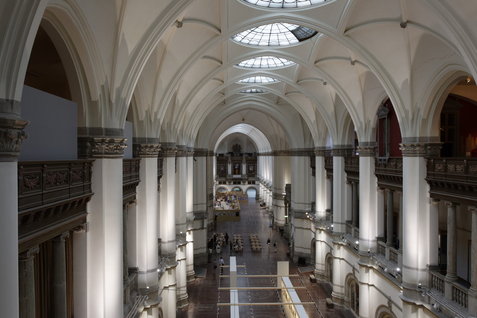 Innenansicht des "Nordischen Museums" in Stockholm