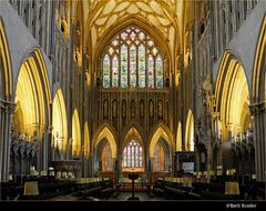 Innenansicht in der St. Andrew's Cathedral zu Wells