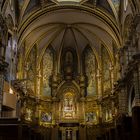 Innenansicht Klosterkirche von Montserrat bei Barcelona