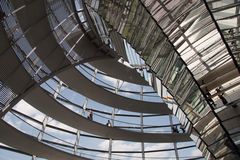 Innenansicht Kuppel im Reichstagsgebäude in Berlin