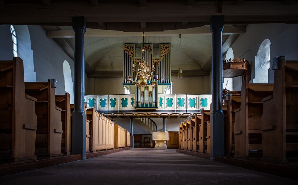 Innenansicht reformierte Kirche Ihrhove