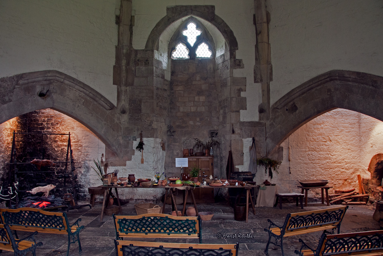 Innenansicht von Abbot's Kitchen in Glastonbury / England