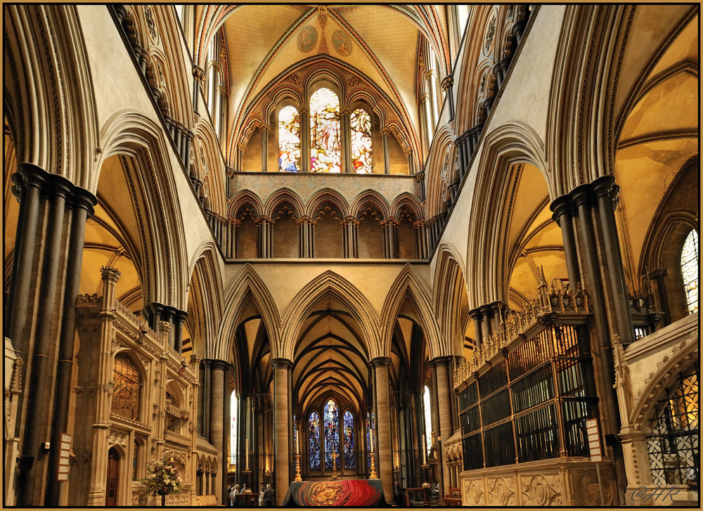 Innenansicht von der Kathedrale in Salisbury