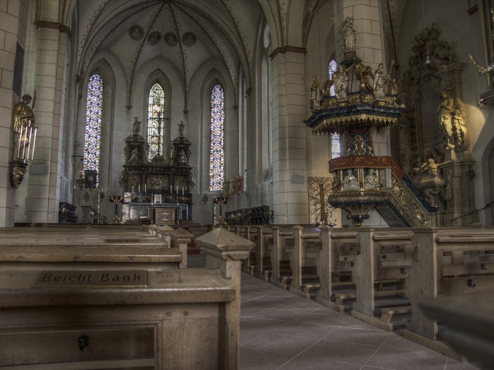 Innenaufnahme Propsteikirche zu Arnsberg