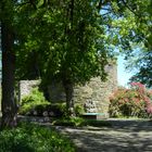 Innenbereich des Siegener Schlosses mit Brunnen