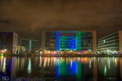 Innenhafen bei Nacht