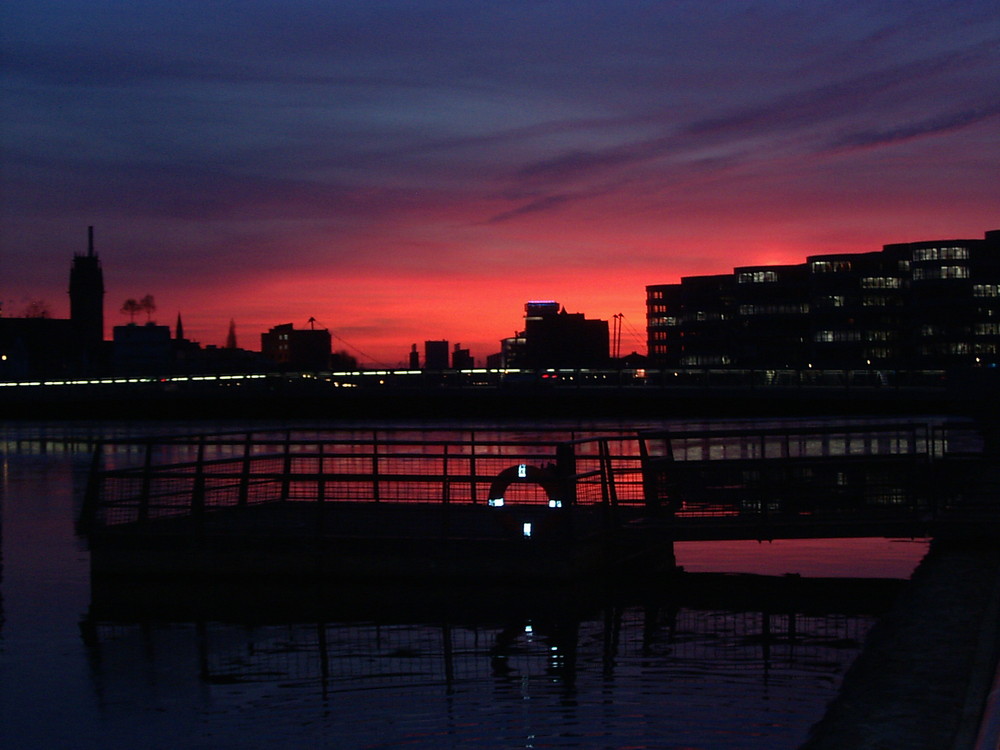 Innenhafen bei Sonnenuntergang!