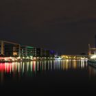 Innenhafen Duisburg bei Nacht