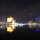 Innenhafen Duisburg bei Nacht