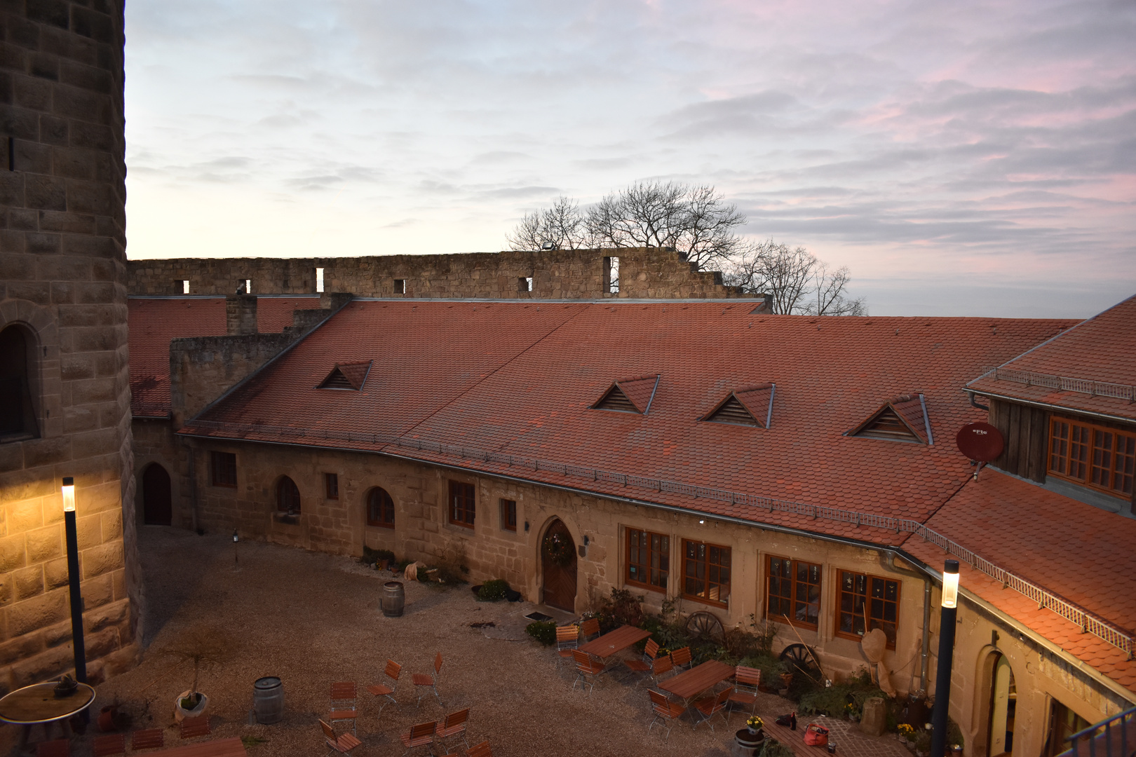 Innenhof , Burg Steinsberg