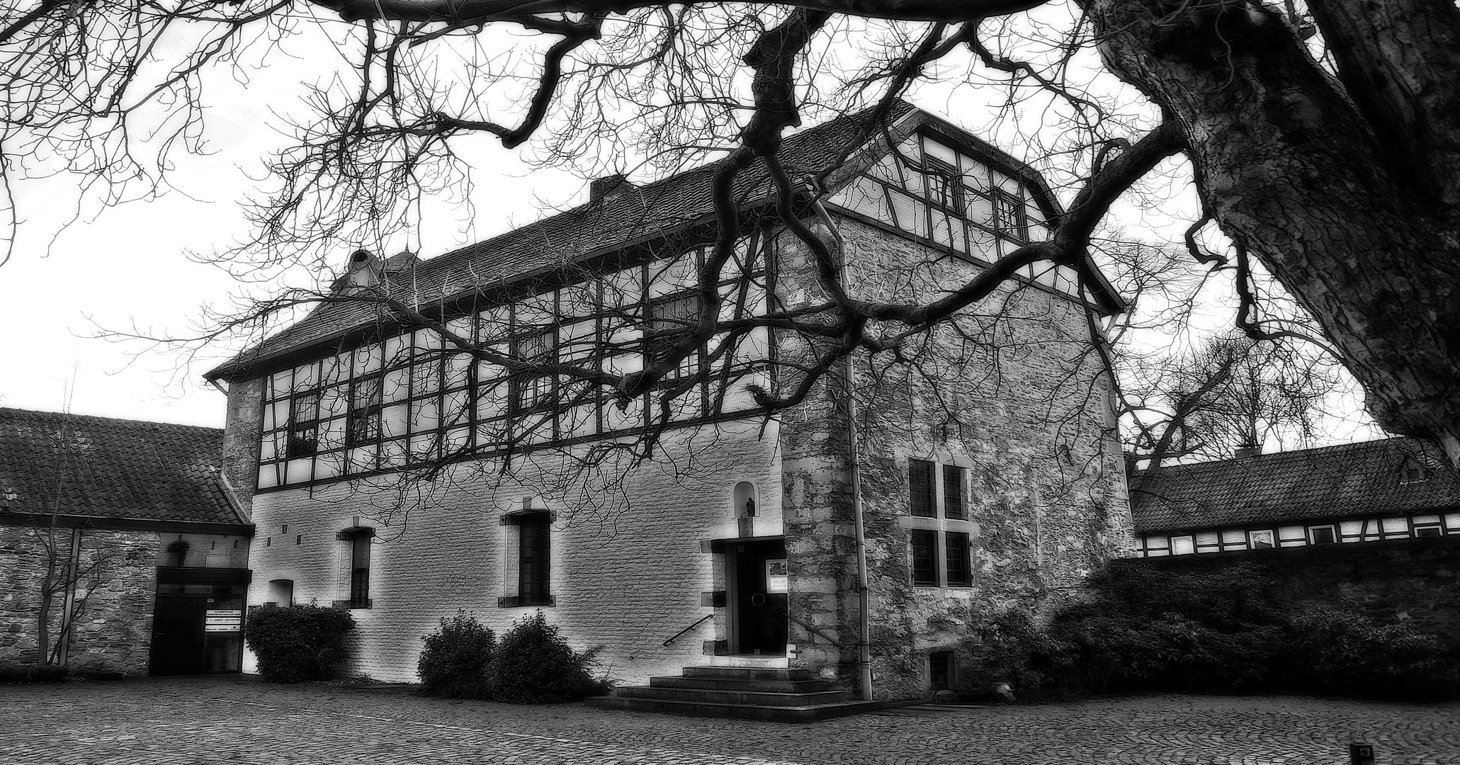 Innenhof der Burg in Ratingen