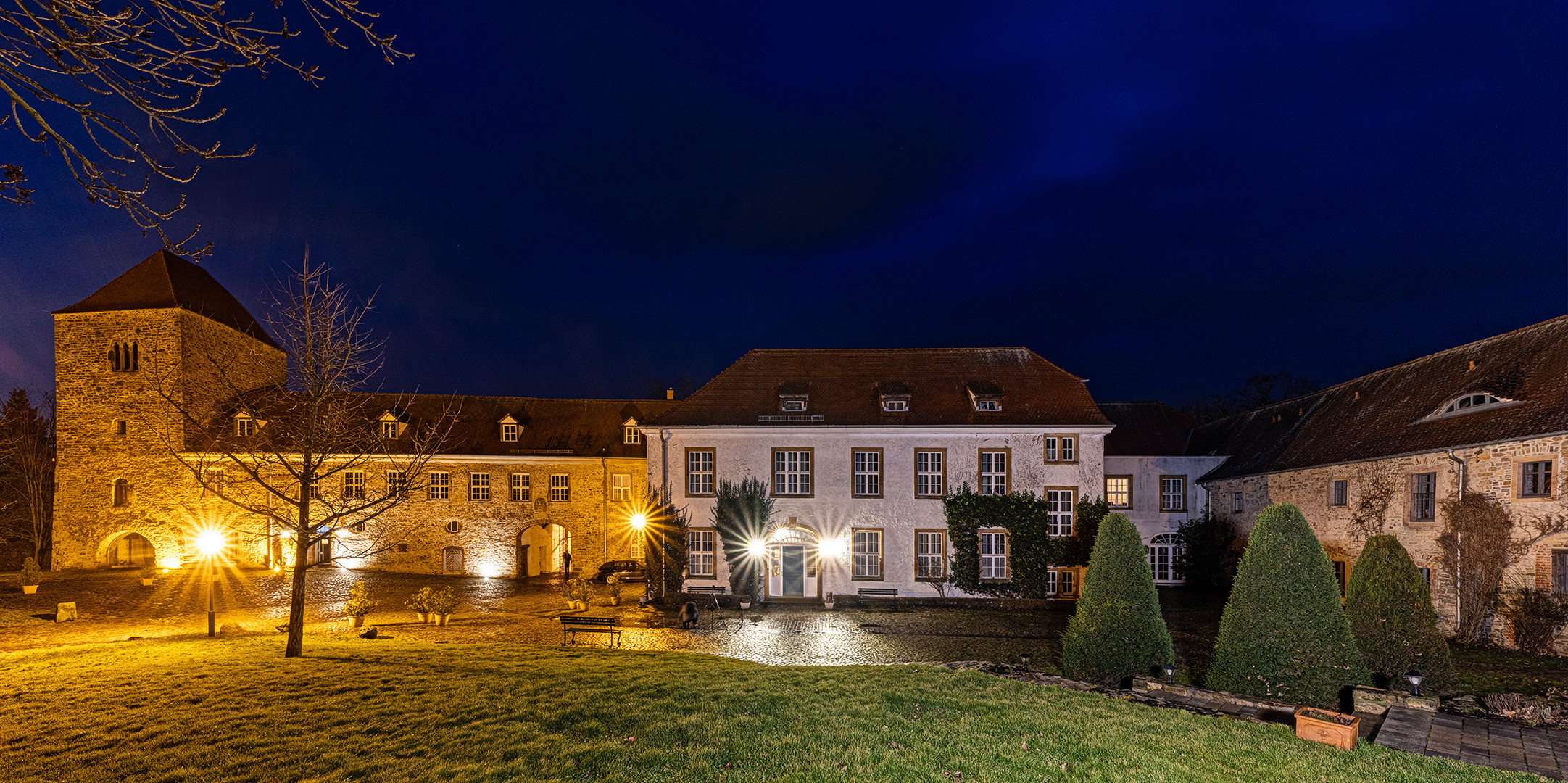 Innenhof der Burg Wanzleben...