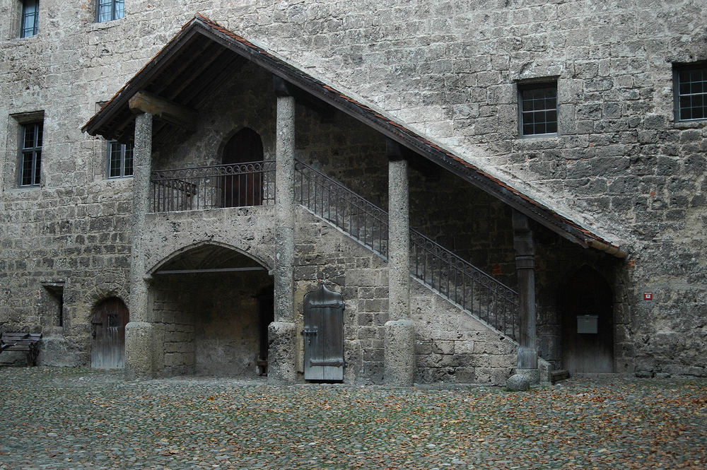 Innenhof der Burganlage Burghausen